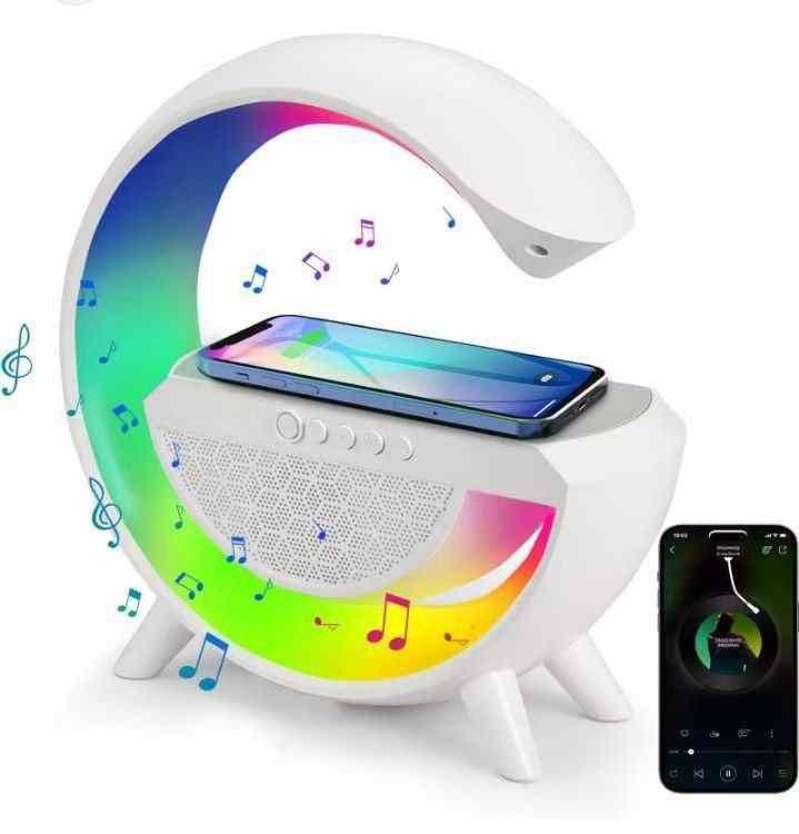 ✅Led Wireless Charging speaker with Bluetooth Speaker